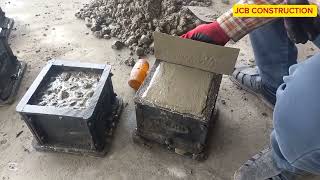 Full Concrete Cube Making Process Video. Concrete Block. Concrete Cube Work