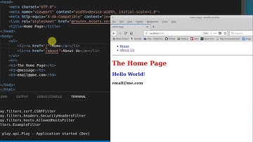 2. Views and site templates using the Play Framework for Java