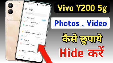 Vivo y200 5g me photo aur video hide kaise kare | how to hide photos and videos Vivo y200 5g