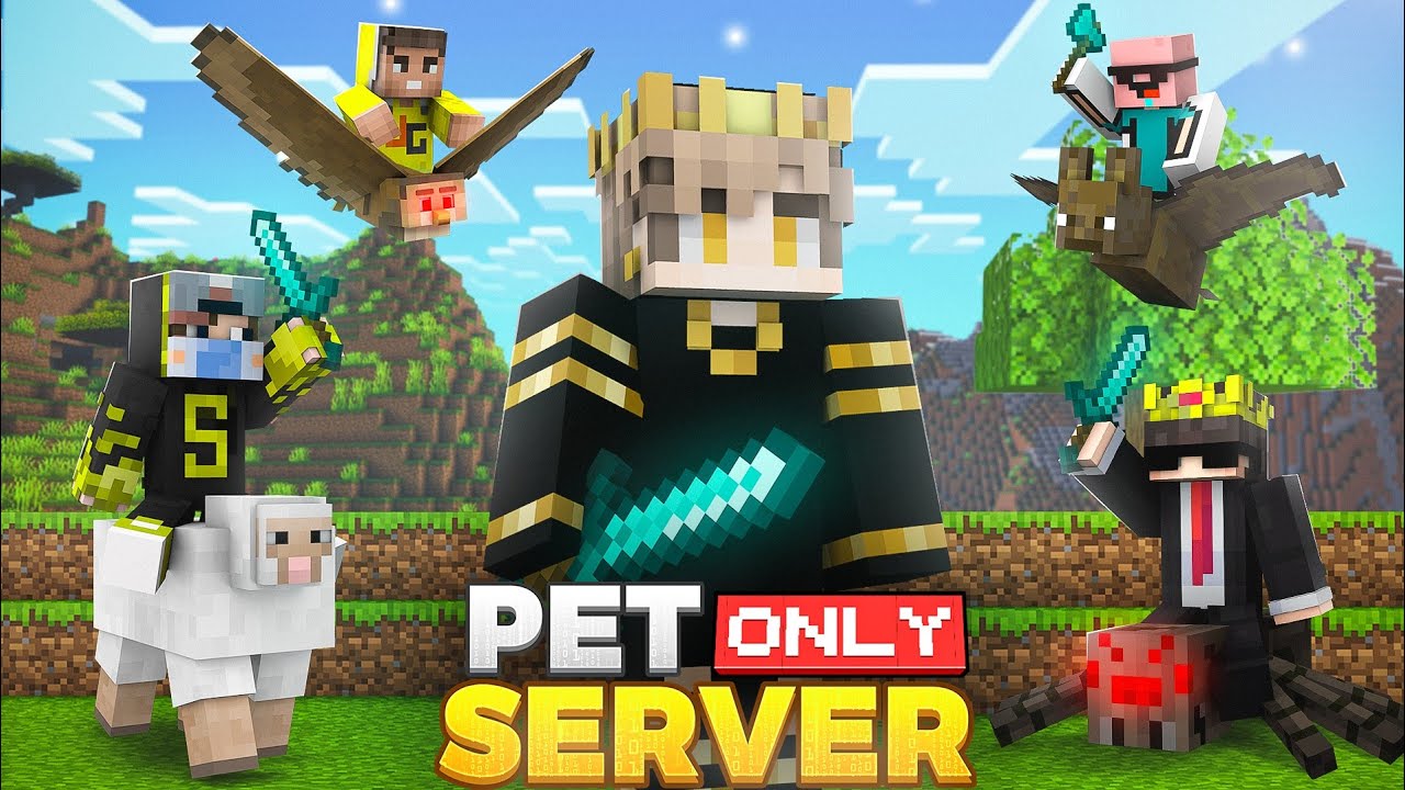 How I Found The Rarest Pet in this 'PET ONLY' Minecraft Server!