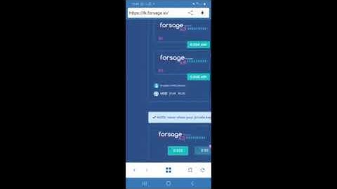 How to sign in to Forsage from a smart phone Trust wallet 480 x 854
