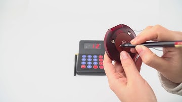 How to change notice mode of T119 wireless calling system