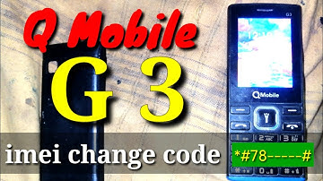 📱Q Mobile G3 imei Change Code imei Rapier G3 Mobile #qmobile  #imei