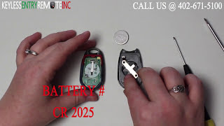 How To Replace A 2000 - 2001 Infiniti I30 Key Fob remote Battery 2000 Infiniti I30 Battery