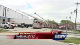 Fire damages KCK warehouse