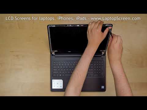 Dell Inspiron 15 3000 series  laptop screen replacement tutorial. Step-by-step instructions.