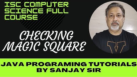 magic square | java | computer | matrix program | is