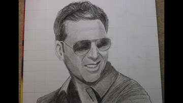 How to draw Akshay Kumar Step by Step // full sketch outline tutorial for beginners