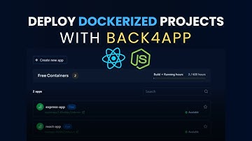 Deploy your Dockerized Projects with Back4App Containers! (React & Node)