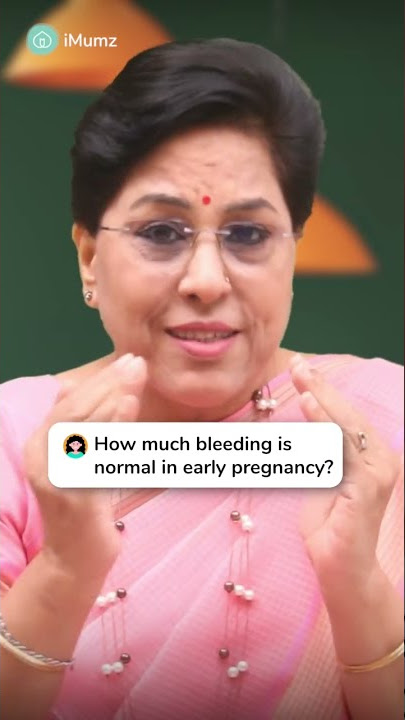 How much bleeding is normal in early pregnancy? | Subscribe for more tips | #bleedinginpregnancy