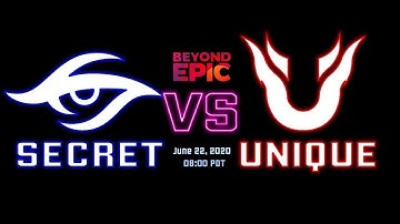 SECRET vs UNIQUE - BEYOND EPIC: Europe/CIS - DOTA 2 - BO3 - ENGLISH CASTER