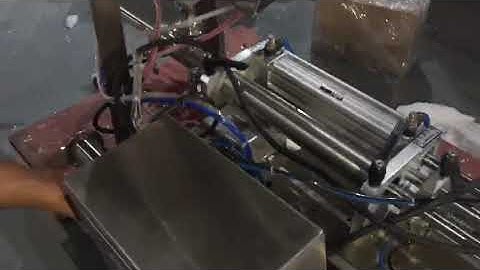Disassembly of horizontal piston filling machine with mixing heating hopper