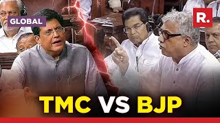 TMC's Derek O'Brien vs. Union Minister Piyush Goyal Heated Exchange in Rajya Sabha