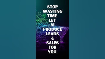 Let AI Do the Work – Automate Your Sales #aitools  #landingpages  #leads   #MarketingAutomation
