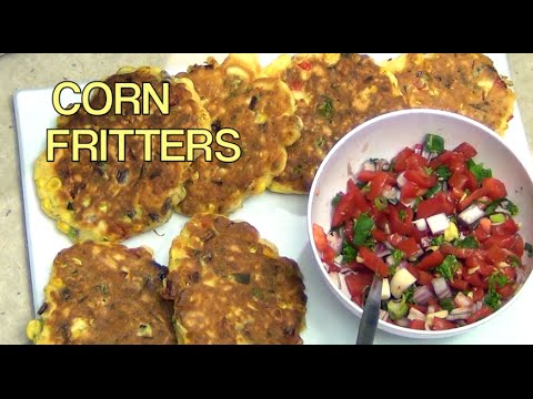 Corn Fritters cheekyricho easy video recipe episode 1,033