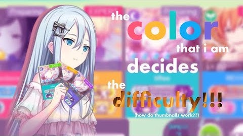co-op but the color i am decides the difficulty i play | project sekai
