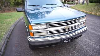 1 owner teal 1995 Tahoe two door