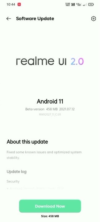 Realme UI 2.0 | Realme C3 Android 11 Update | C3 Beta Version 458 MB ...