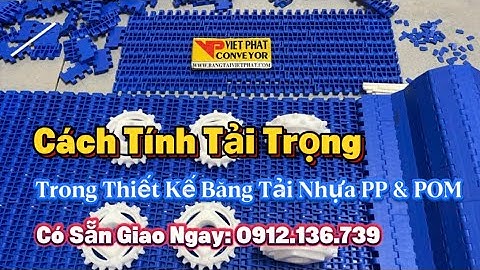 Cách tính toán tải trọng băng tải trong thiết kế băng tải nhựa modular belt - Băng Tải Việt Phát
