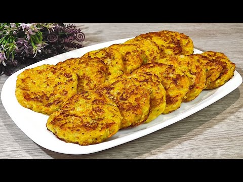 Овощные оладьи из кабачков, моркови и картофеля. Съедается в миг