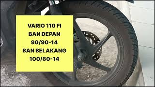 Jangan salah pilih ukuran ban motor ganti ban vario 110 90/90-100/80