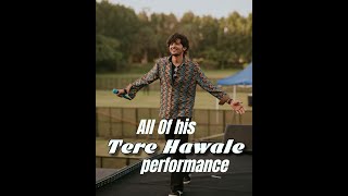 Video thumbnail of "All of his TERE HAWALE performance | Darshan Raval"