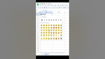 Insert Emojis into a Google Sheets