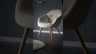 Beige Studio Chair Silo | 3D Product Rendering Company | CG Viz Studio #shorts