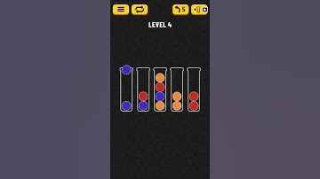 Ball Sort Puzzle Level 4 Walkthrough [11 Moves!]