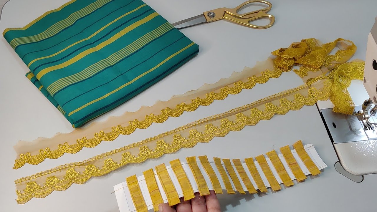 Printed Kurti पर Lace लगा कर बनाएं गले का ये Simple और Beautiful Design/ Latest Neck Designs 2021