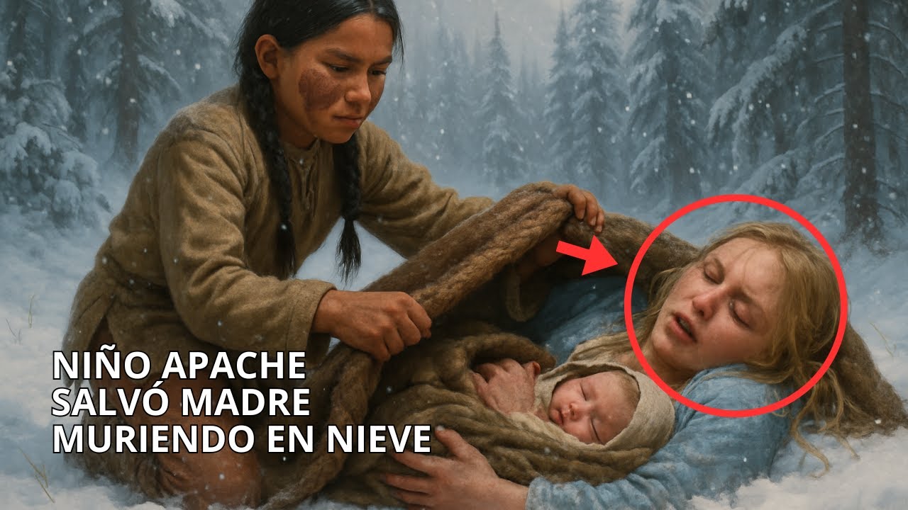 La Madre Soltera Moría En La Nieve—El Niño Apache La Cubrió Con Su Abrigo