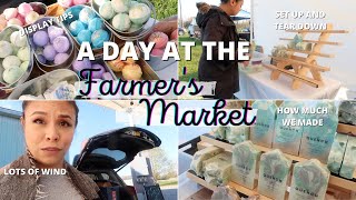 How I Sell Soap at a Farmer's Market... my tent blew away // display tips, set up and tear down