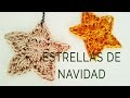 Cómo tejer estrellas de Navidad (ft Ahuyama Crochet)