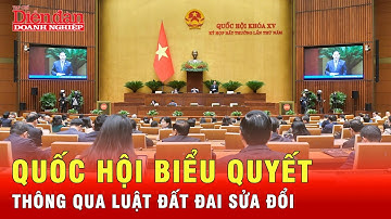 Quốc hội biểu quyết thông qua Luật Đất đai sửa đổi| Tin tức 24h