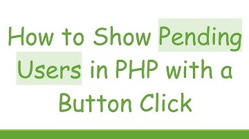 How to Show Pending Users in PHP with a Button Click