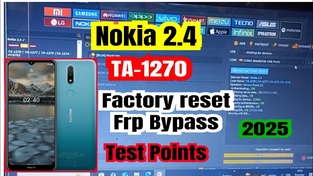Nokia 2.4( TA-1270) Hard Reset And Frp Bypass Unlock Tool 2025 // Hou To Hard Reset Nokia 2.4 //