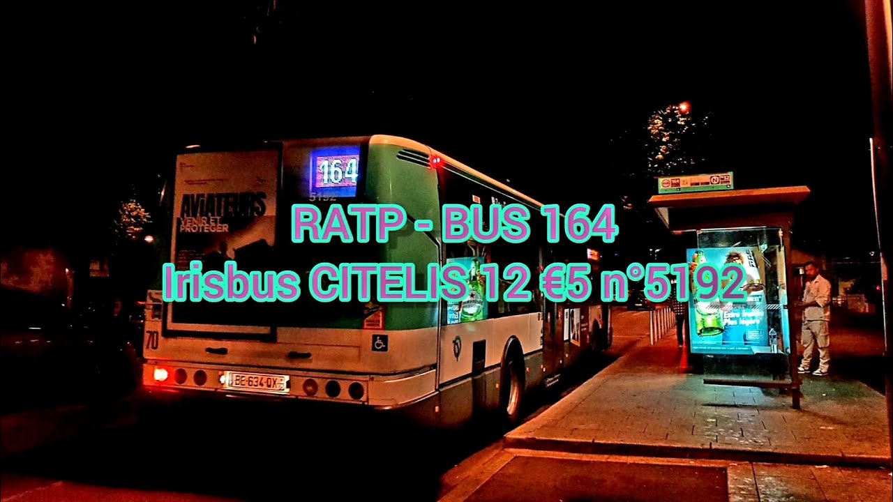 RATP: Bus 164 Irisbus IVECO Citelis 12 SPEC n°5192 - €5 - 《Voyage》