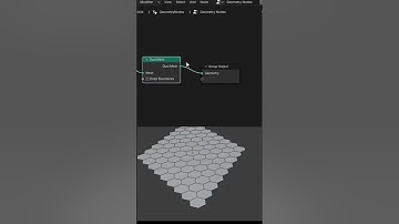 Fill a plan with Hexagon Trick of Geometry Nodes in Blender  #blenderustad