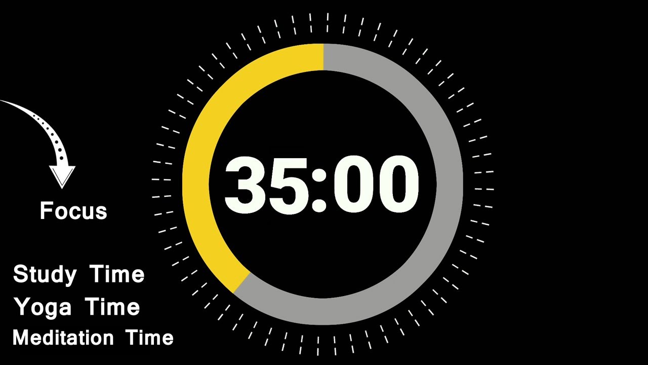 35 Minute Timer Countdown 🔔 || Study Time || Deep Focus || Pomodoro ...