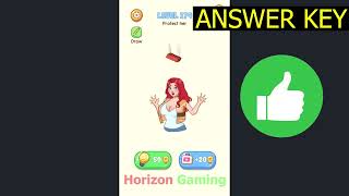 Naughty Puzzle Tricky Test LEVEL 174 Protect her - Gameplay Walkthrough Android IOS screenshot 4