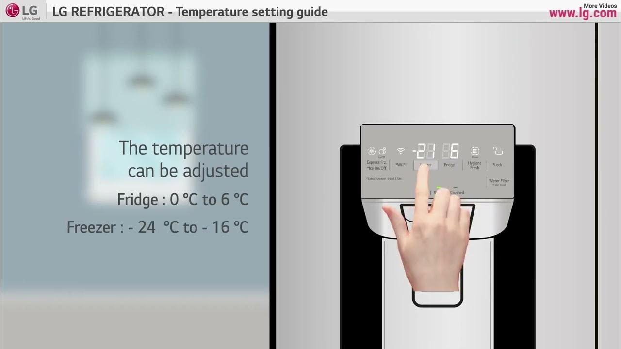 [LG Refrigerators] Temperature Setting Guide YouTube