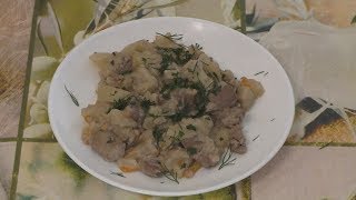 Картошка с куриной печенью в мультиварке Картошка с куриной печенью в мультиварке