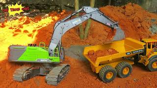 Amazing Rc Construction Action Excavator , Truck Volvo ,Police Car rc toys