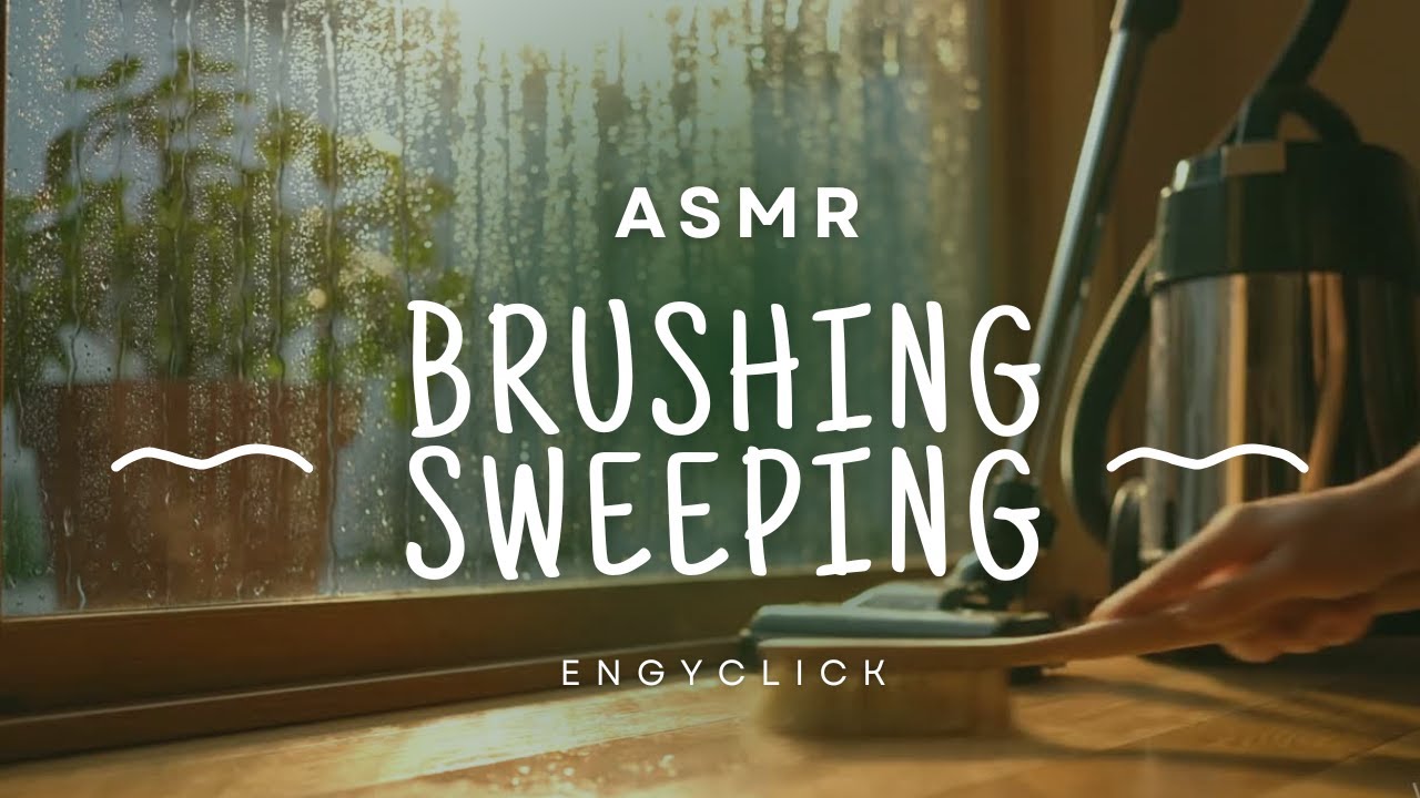 Asmr Sweeping ASMR Brushing, Sweeping, Dusting, Spraying & Window Wiping | No Talking ...