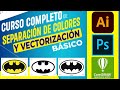 CURSO BASICO de VECTORIZACION y SEPARACION DE COLORES | SERIGRAFIA | ILLUSTRATOR |PHOTOSHOP | COREL