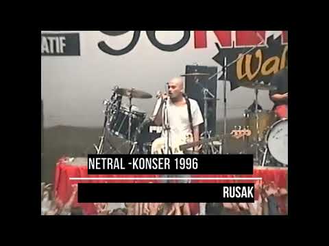 Netral -Rusak- (Live Konser 1996) #netral #rusak #netrallive
