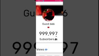 Guest 666 Hit 1 Million Subs R.i.p Roblox