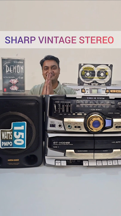 SHARP QT-VCD65 . #vintage #stereo #shorts