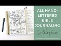 Hand Lettering Styles Bible Journaling Page