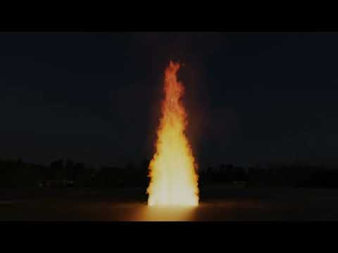 Fire Realistic Simulation  Render Blender 3.6 Cycles HD 4K Upscale